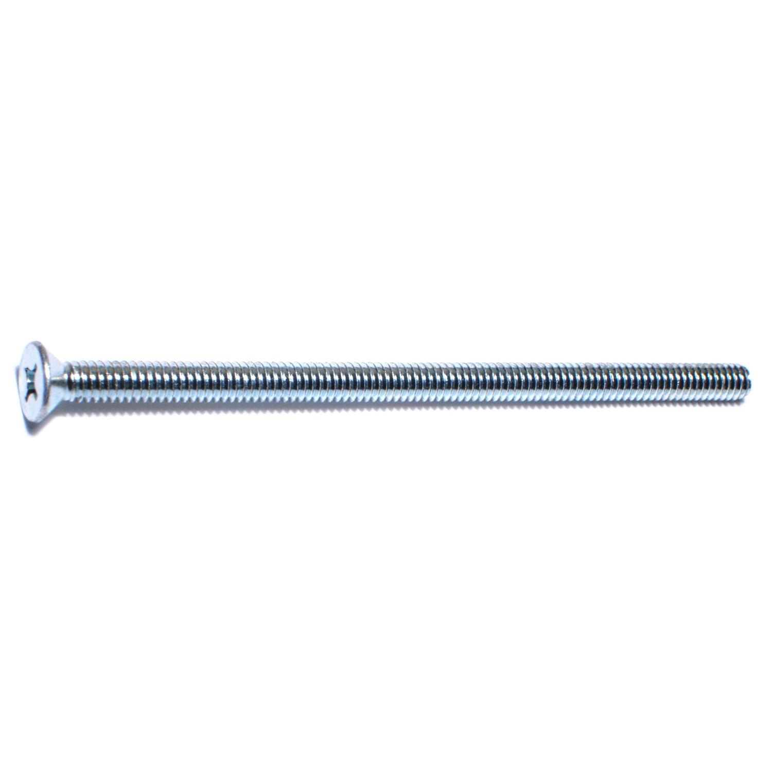 1/4 inch-20 x 5 inch Zinc Plated Steel Coarse Thread Phillips Flat Head Machine Screws Mscfs-667 - Cheap Fitting