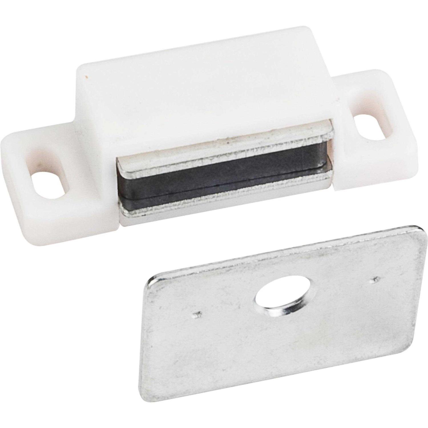 Shutter Hardware Single Magnetic Catch White/zinc Retail Pack 50631 - Cheap Fitting