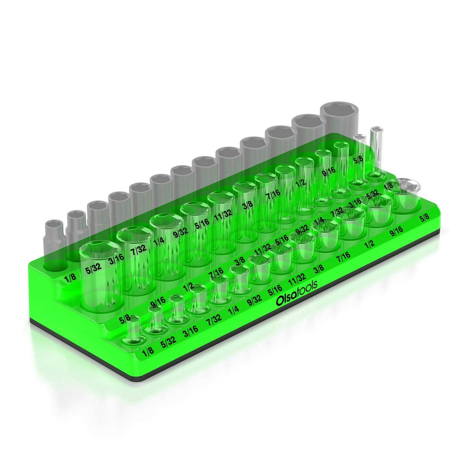 Olsa Tools 3-Row Magnetic Socket Holder Designed in Canada - Cheap Fitting