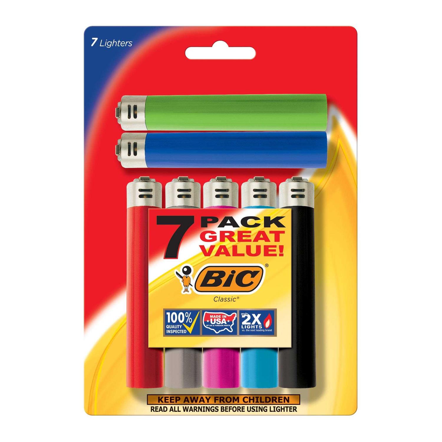 Bic Assorted Colors Classic Pocket Lighter - Cheap Fitting
