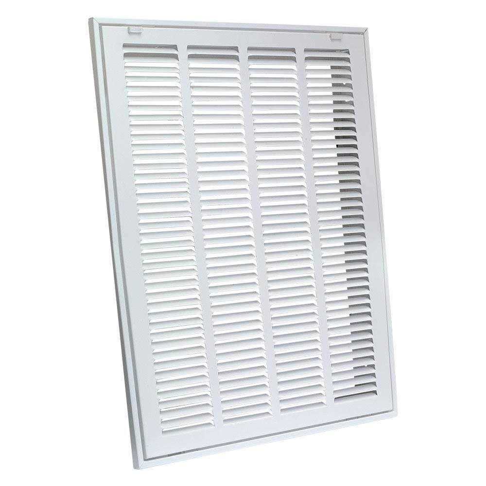 EZ-FLO 20-in x 25-in Steel White Sidewall/Ceiling Return Air Filter Grille 61633 - Cheap Fitting