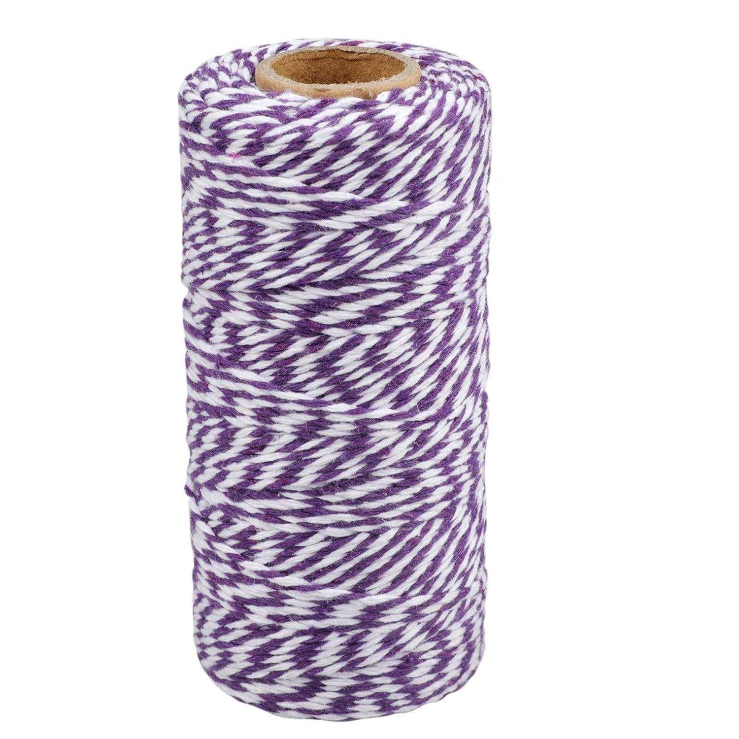 jijAcraft and White Twine String 328 Feet Christmas Bakers Twine String - Cheap Fitting