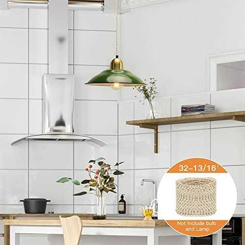 Helunsi 32.8ft Twisted Cloth Covered Wire 18/2 Cloth Covered Electrical Wire - Cheap Fitting