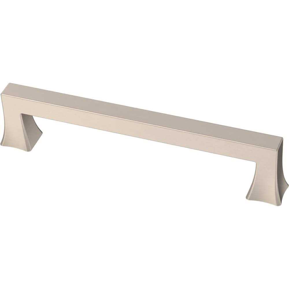 Brainerd Casual Square Center to Center Satin Nickel Rectangular Bar Drawer Pulls - Cheap Fitting