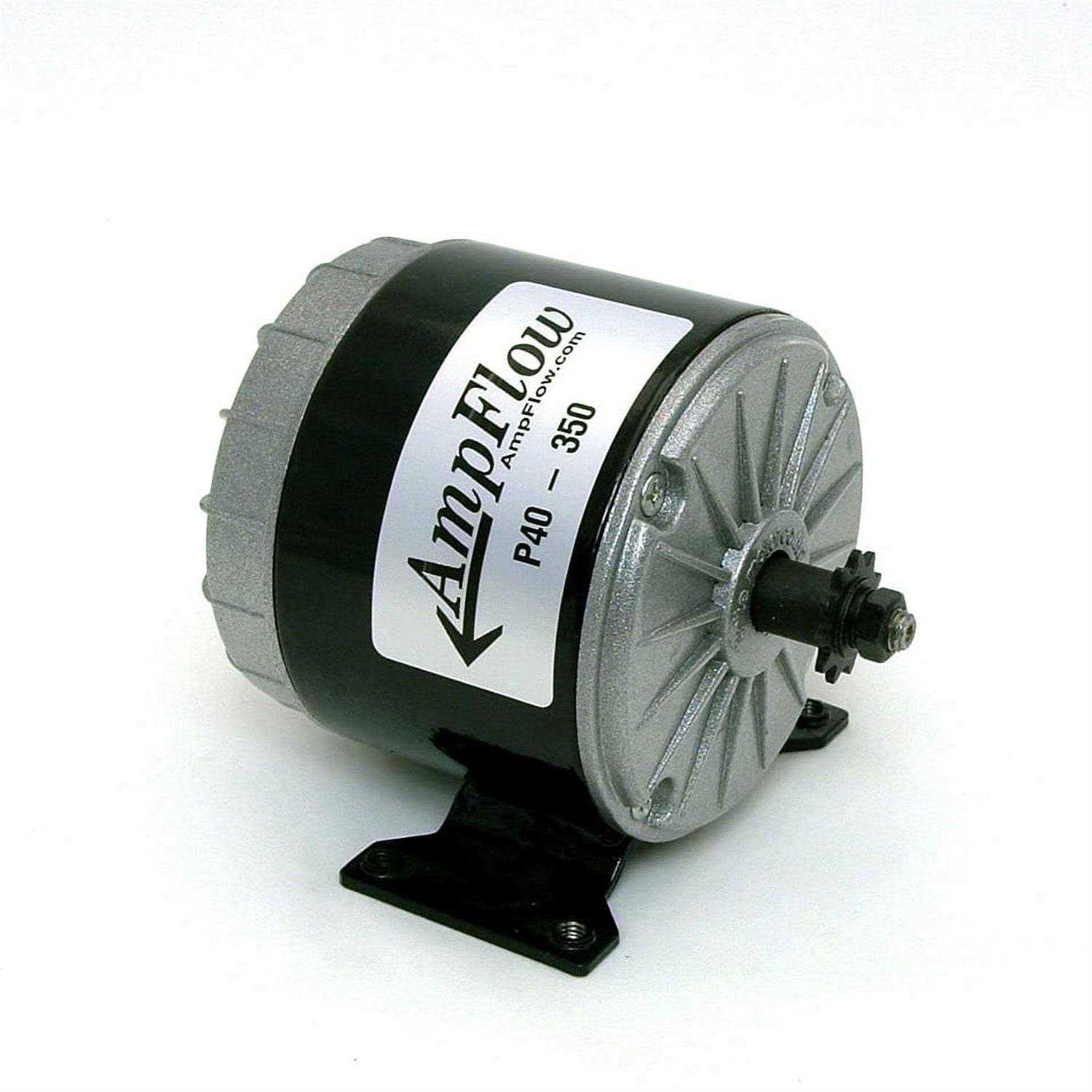 Ampflow P40-350 Brushed Electric Motor, 350w, 12v, 24v or 36 Vdc - Cheap Fitting