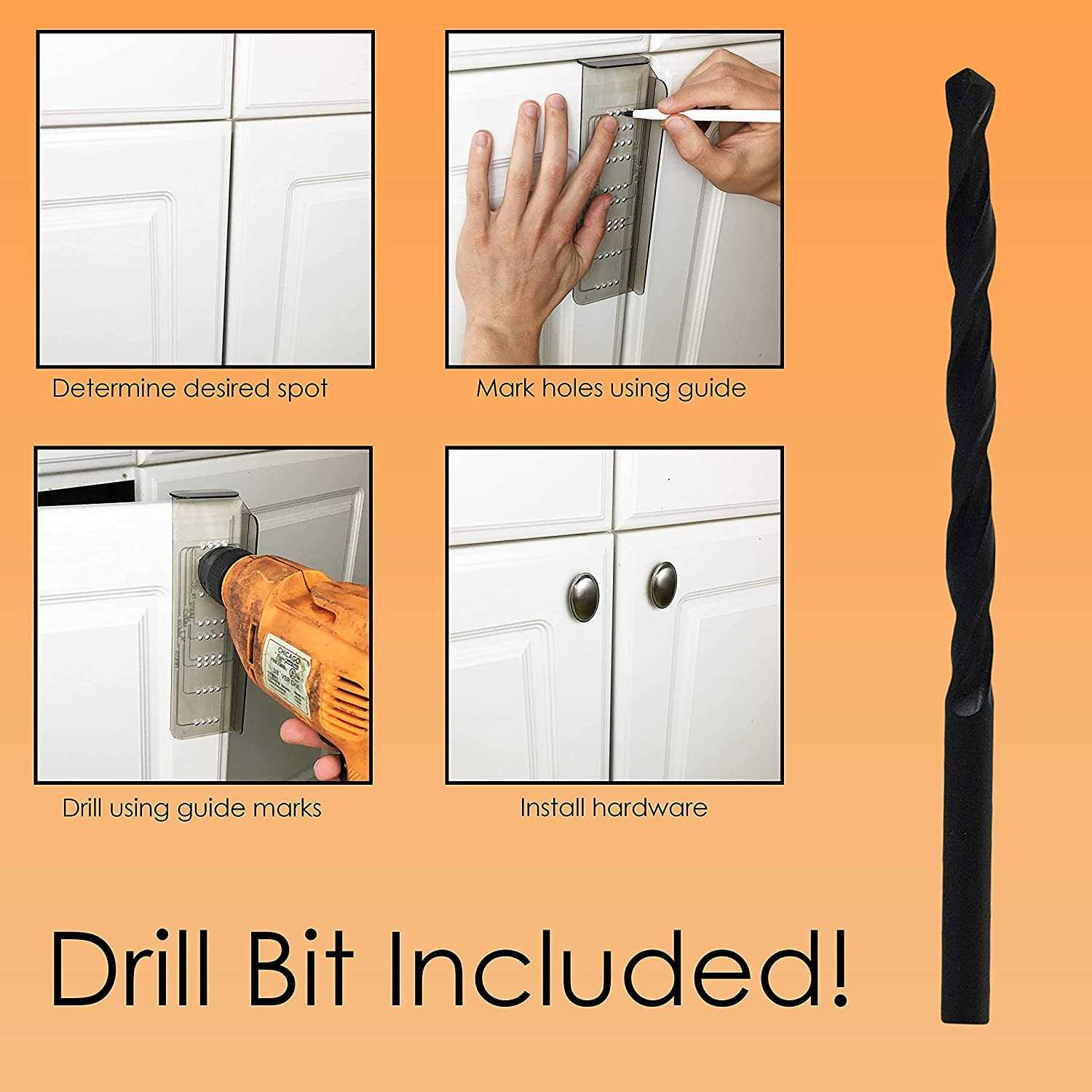 cabinet Door & Drawer Hardware Installation Template Kit by measurepro - Cheap Fitting