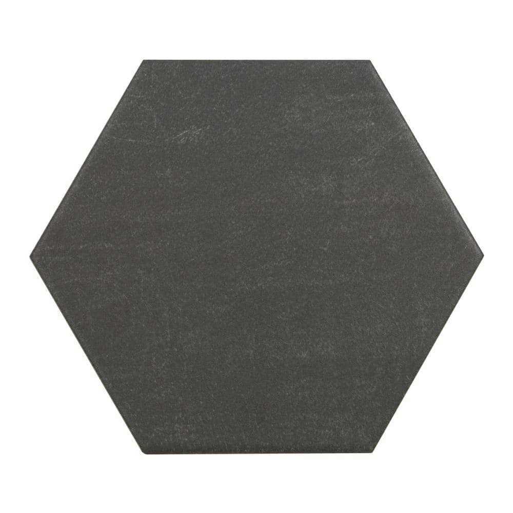 Marazzi Moroccan Concrete 8 in. x 9 in. Glazed Porcelain Hexagon Floor and Wall Tile - Cheap Fitting
