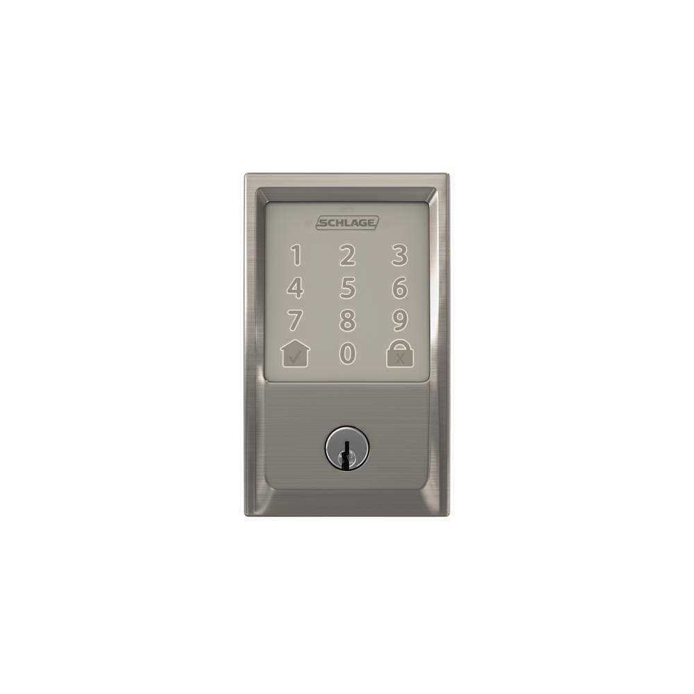 Schlage Encode Smart WiFi Deadbolt with Century Trim in Satin Nickel - Cheap Fitting