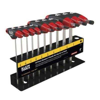 Klein Tools JTH410E Hex Key Set SAE T-Handle - Cheap Fitting
