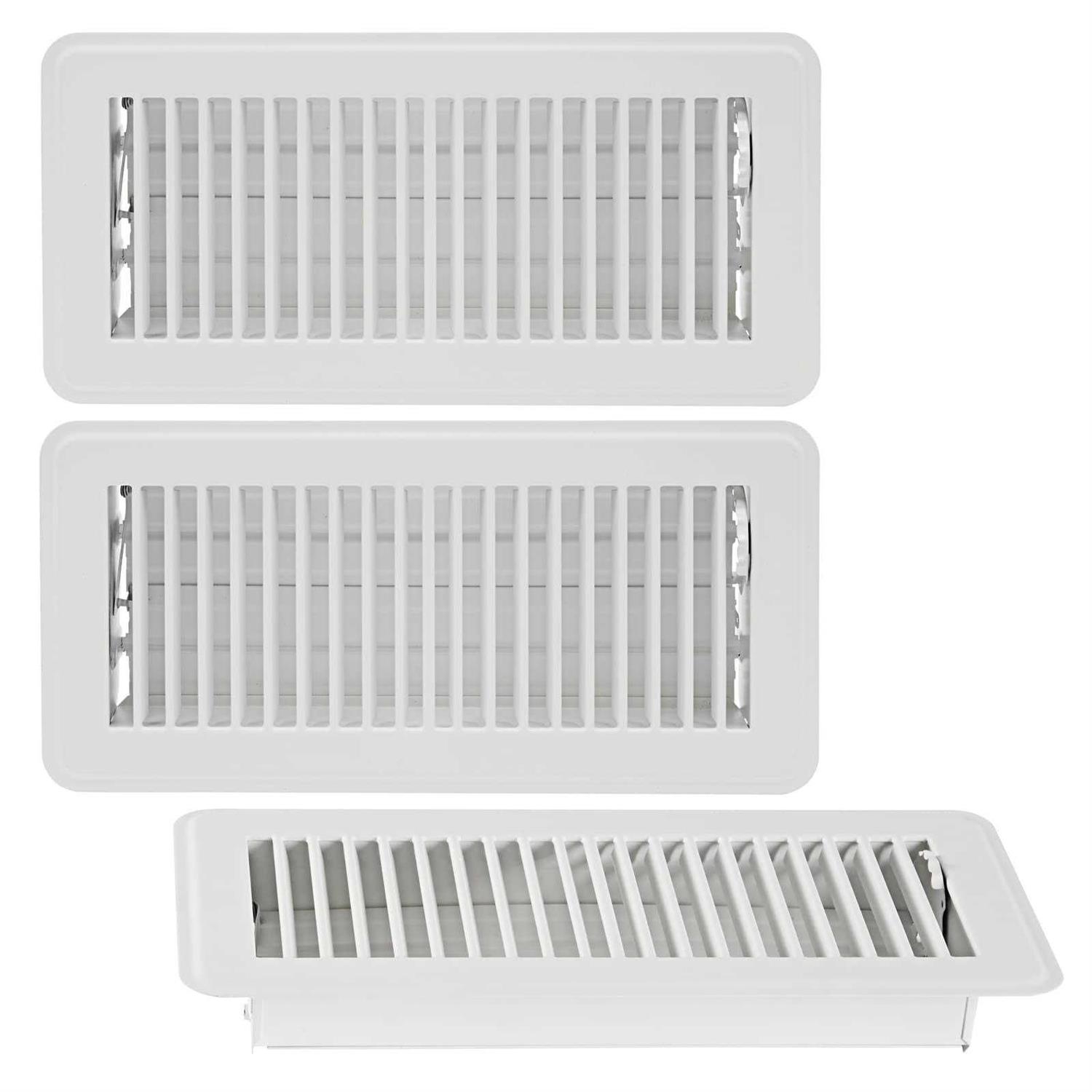 Built Industrial 3 Pack Air Vent Register Floor Vent Covers Damper for HVAC Systems 3.5 in Opening - Cheap Fitting