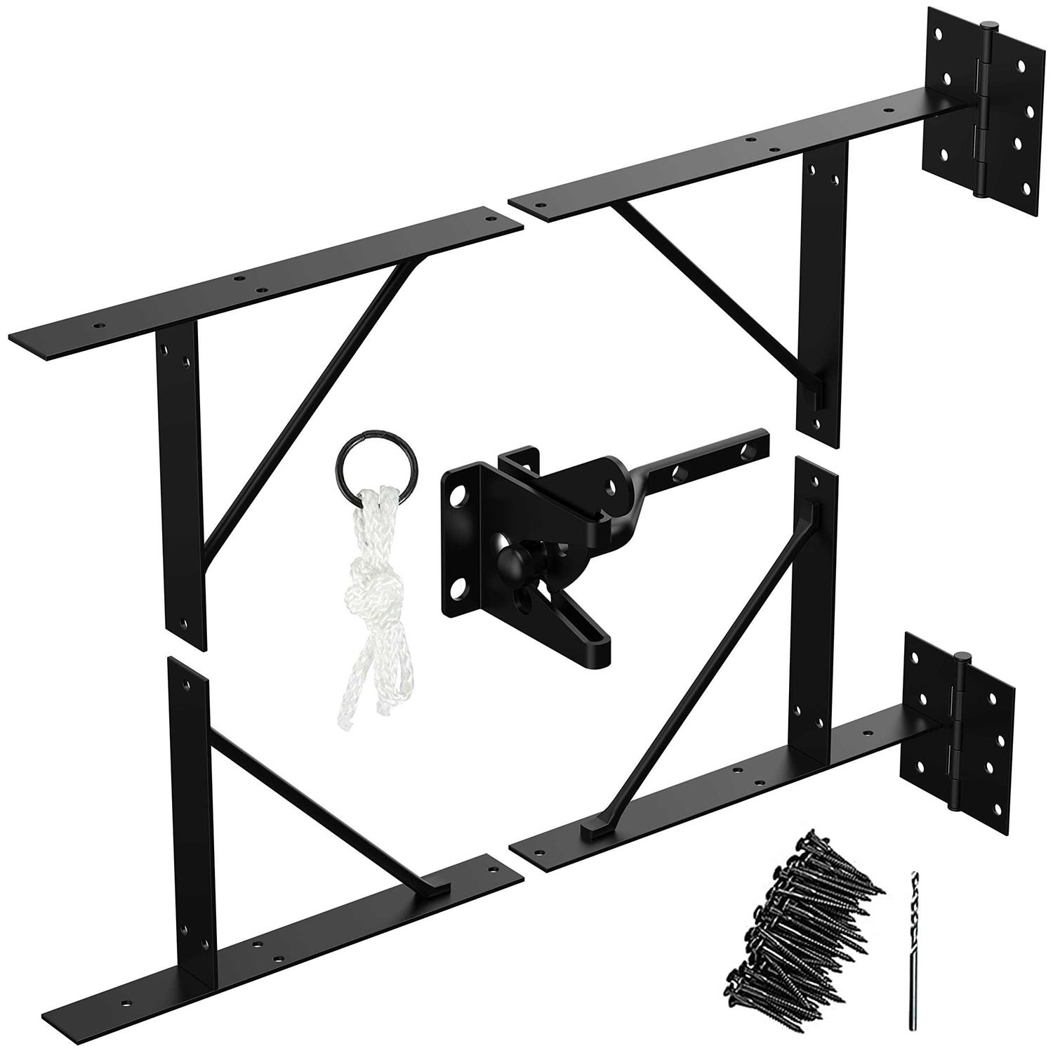 GoldOrcle Anti Sag Gate Kit Heavy Duty No Sag Kit for Wooden Gate Fence with a Gate Latch - Cheap Fitting