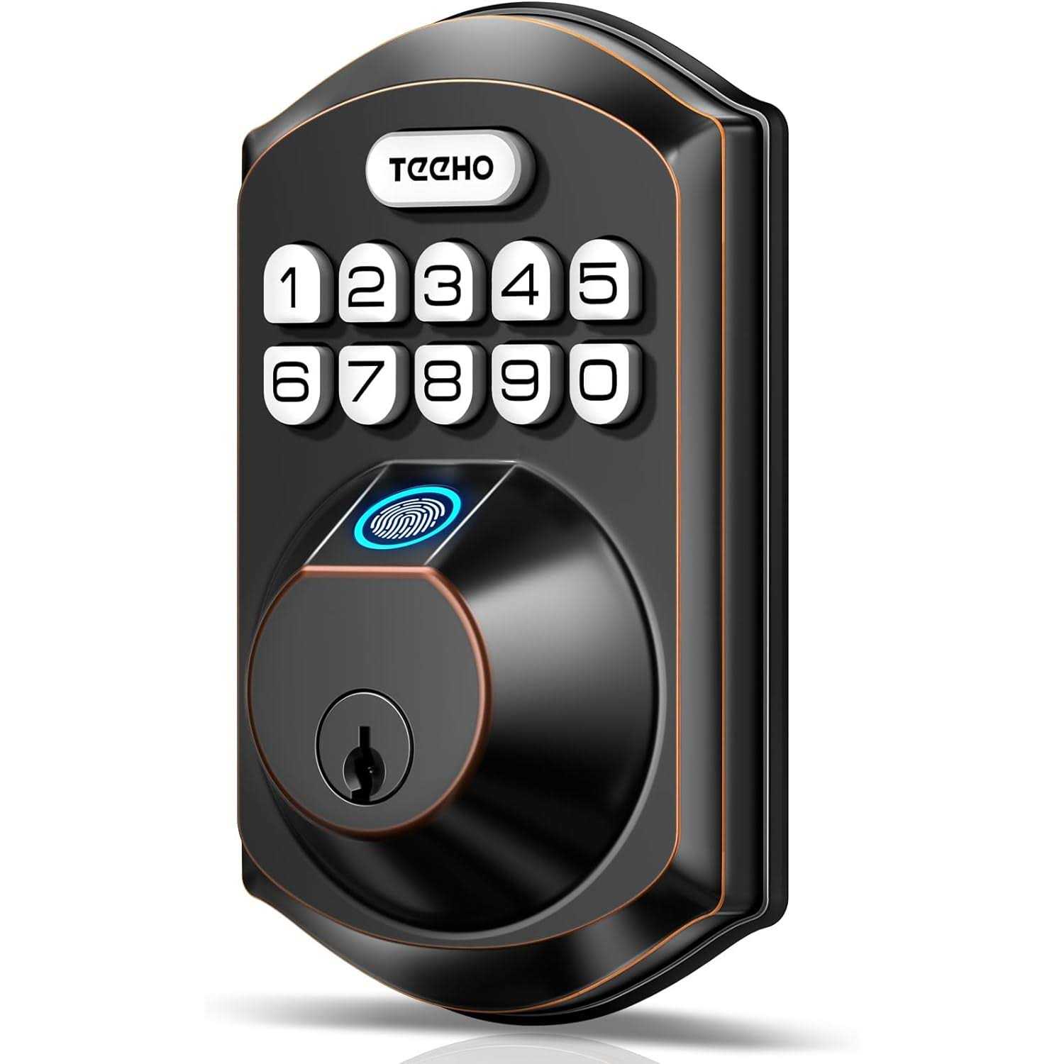 TEEHO TE002 Fingerprint Door Lock Keyless Entry Door Lock with Keypad - Cheap Fitting