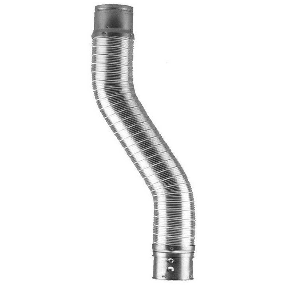Hart & Cooley DFC Series 5 ft. x 4 in. Double Wall Flexible Gas Vent Pipe 550372 - Cheap Fitting