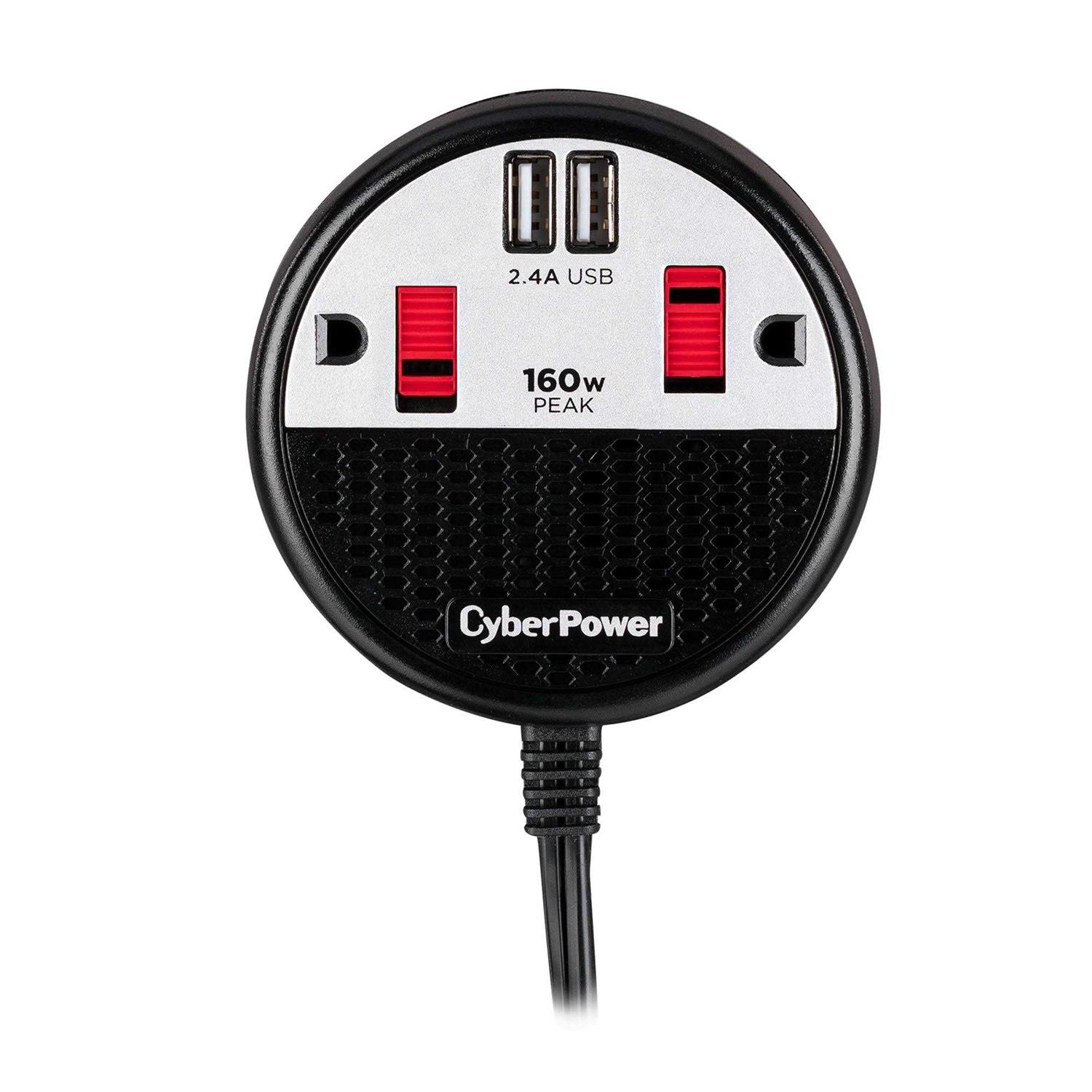 CyberPower CPS160PPB2U 160 Power Inverter with 2 AC Outlets - Cheap Fitting