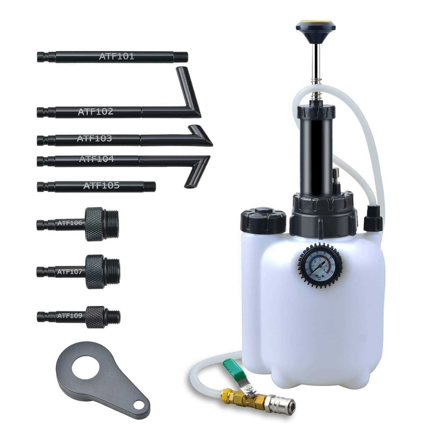 Prokomon 3L Transmission Fluid Pump Oil Filling Filler System Fluid Transfer Pump Tool with Adapters - Cheap Fitting