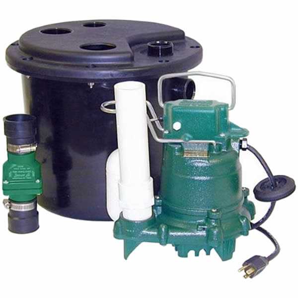 Zoeller 105-0001 Sump Pump, 12.50 x 14.50 x 14.50 inches, 19 Pound - Cheap Fitting