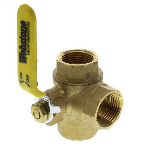 Approved Vendor Full Port 3-Way L-Port Ball Valve with Reversible Ha 40643 - Cheap Fitting