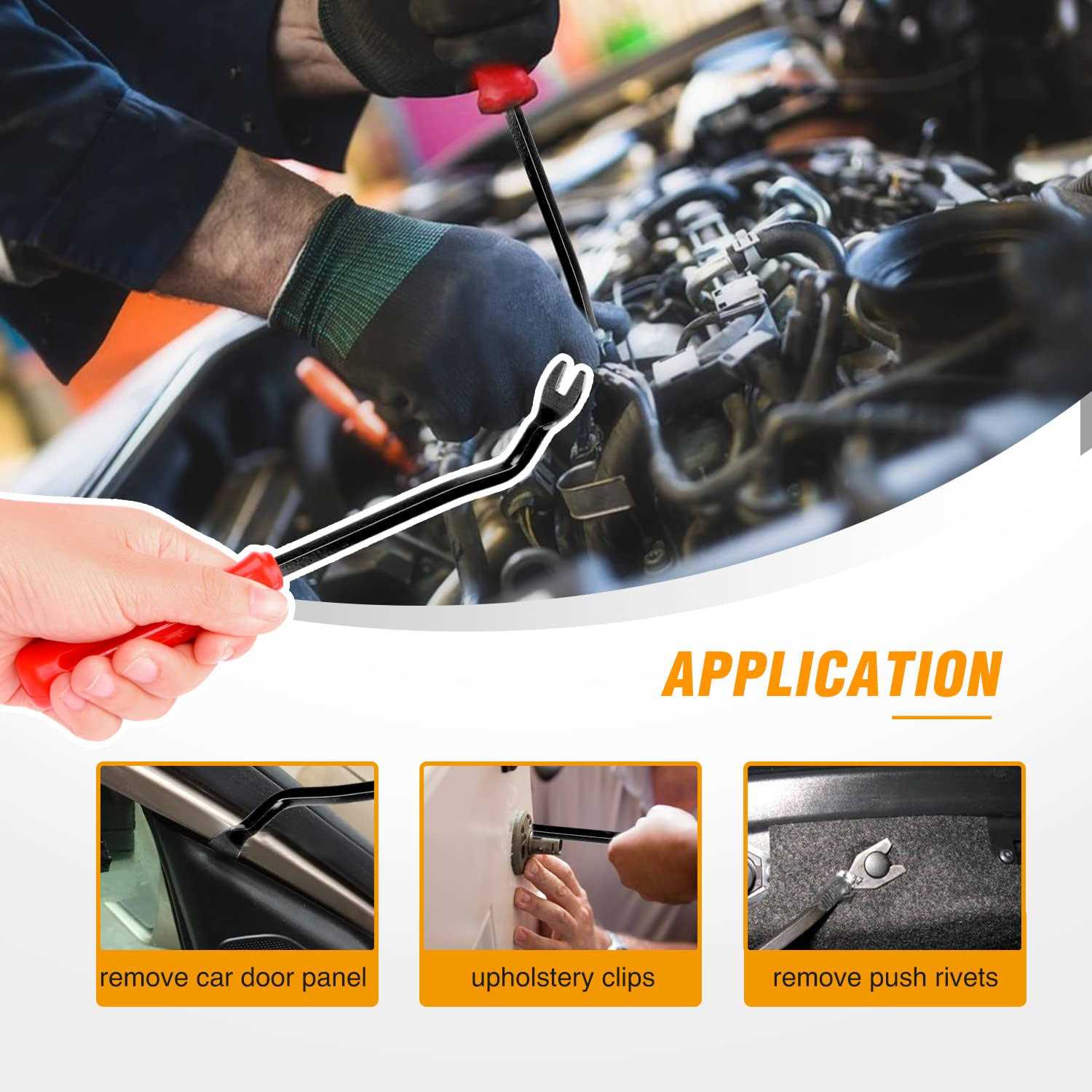 Nilight 121 Pcs Hole 6mm 6.4mm 8.5mm 10mm Fender Flare Rocker Moulding Clip for Jeep Wrangler Chrysler Ford GMC - Cheap Fitting