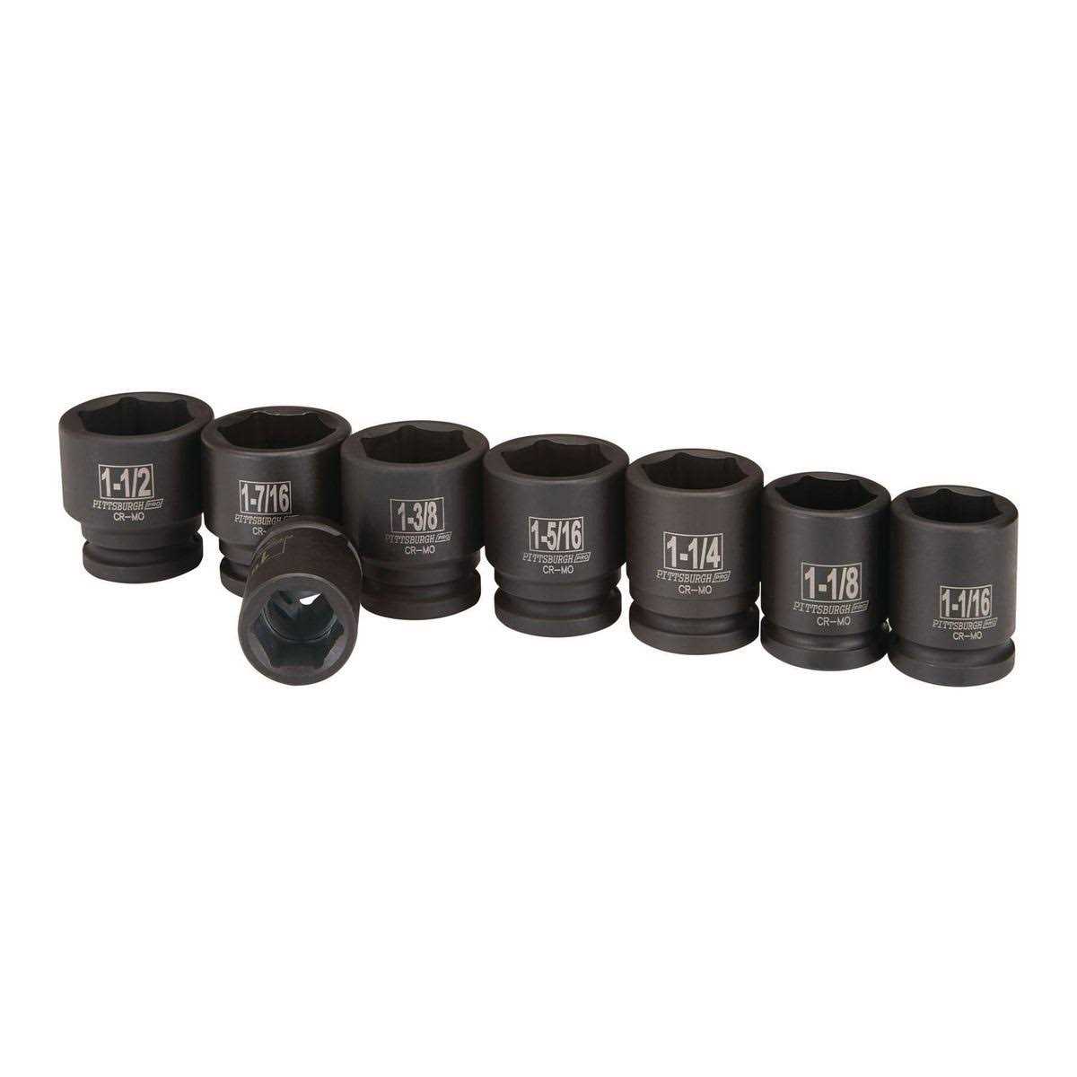 Pittsburgh Pro 3/4 in. Drive SAE Impact Socket Set - Cheap Fitting