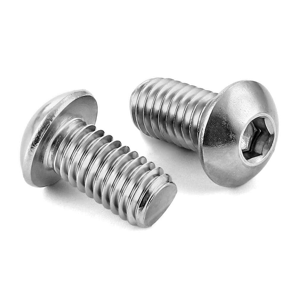 M8-1.25 x Button Head Socket Cap Screws Stainless Steel 18-8 - Cheap Fitting