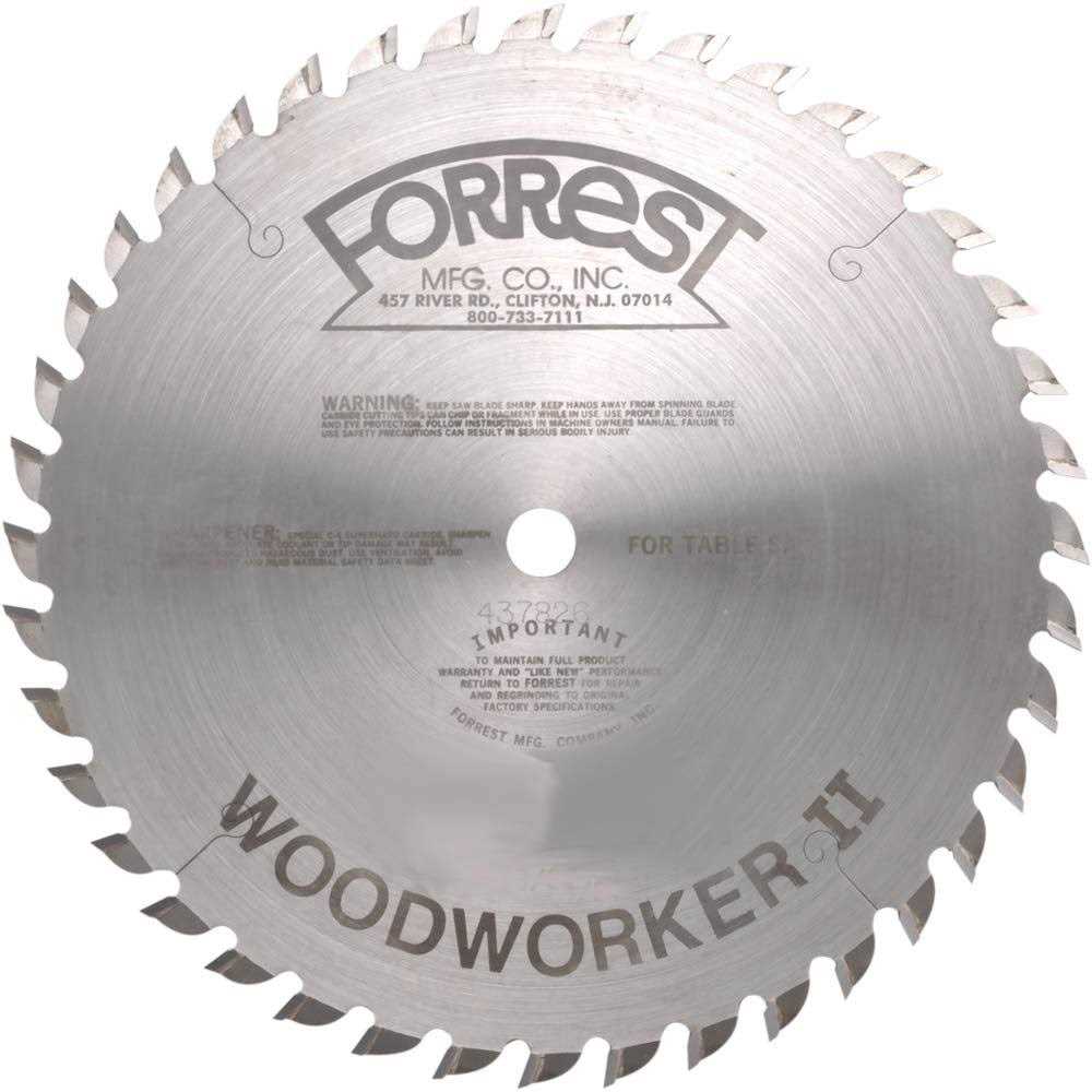 10 in x 40T ATB Forrest Woodworker II General Purpose Blade - Cheap Fitting