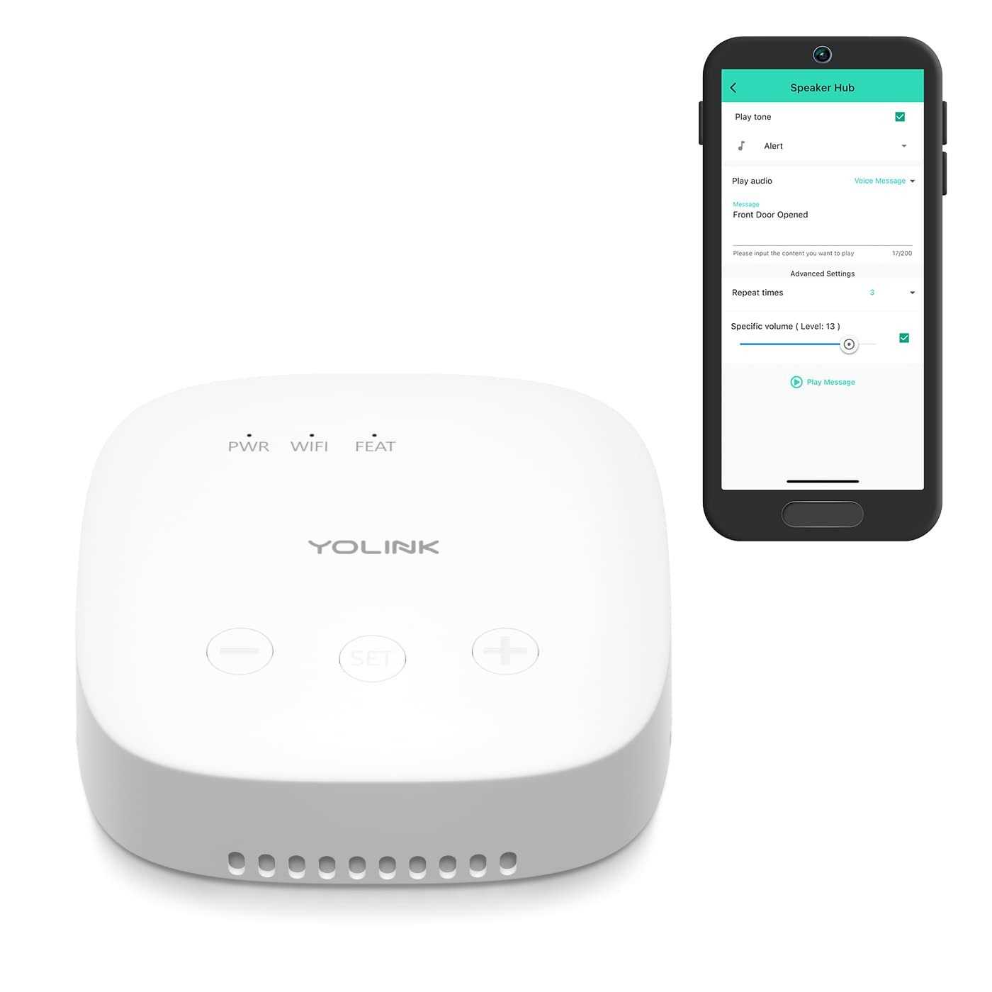 YoLink Smart Home Speaker Hub, Plays Tones/Alarms and Your Text-to-Speech Custom Messages - Cheap Fitting