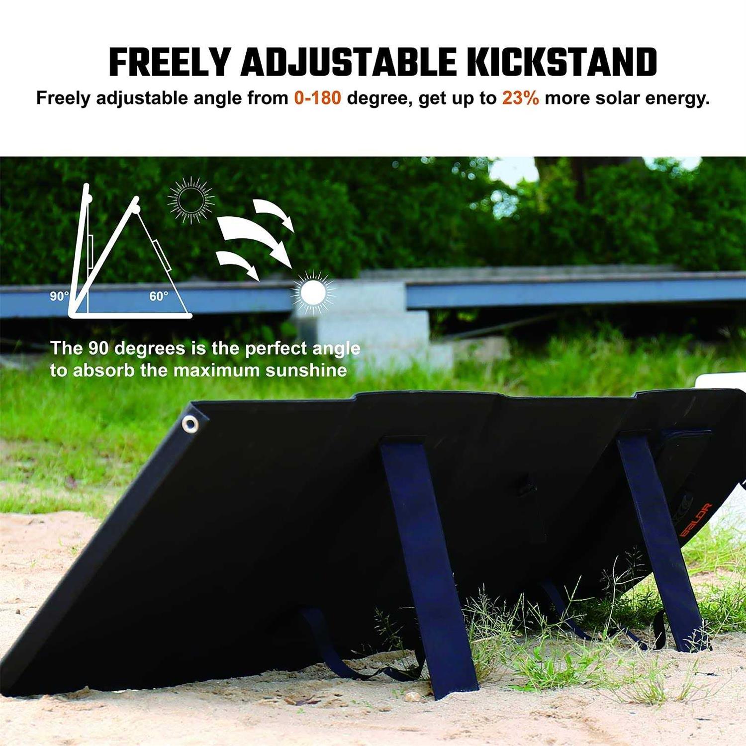 Baldr Solar Generator 500w 400Wh Portable Power Station with 120w Solar Panel - Cheap Fitting