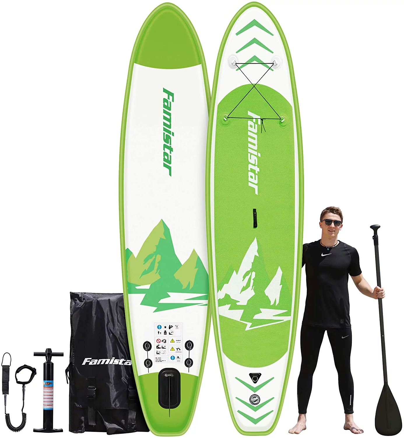 Famistar 10' Inflatable Stand Up Paddle Board 6