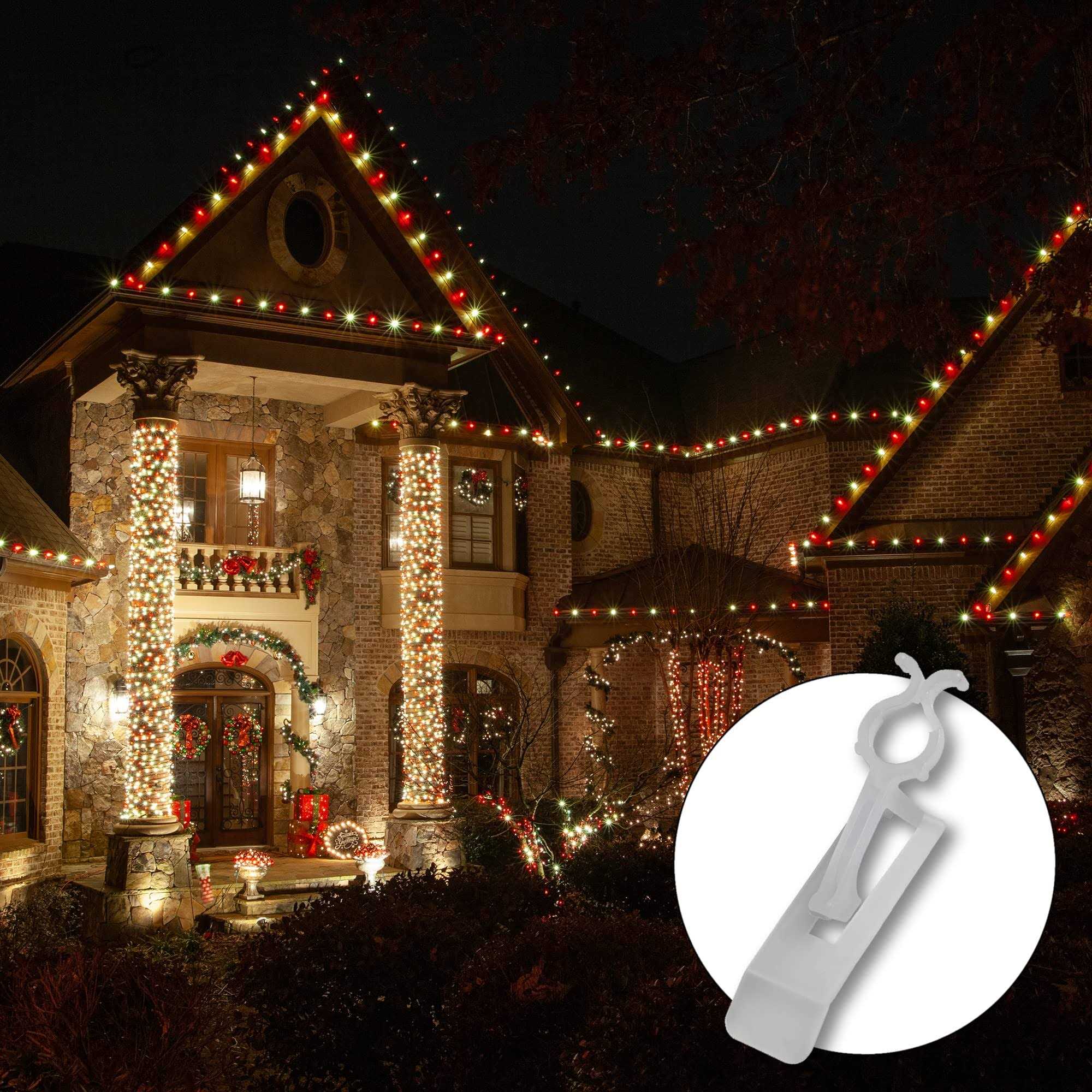 Kringle Traditions All-in-One Outdoor Christmas Light Clip - Cheap Fitting
