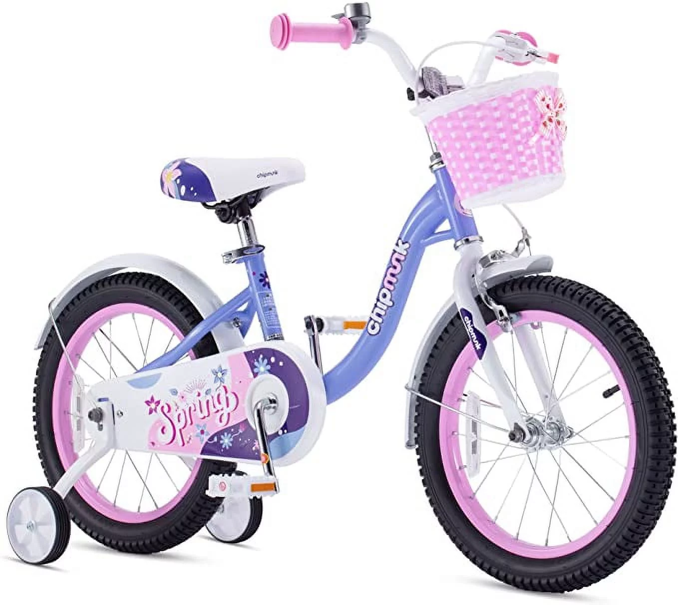 RoyalBaby Spring Kids Bike Girls 14 Inch Bicycle with Basket for Ages 3-9 Years Training Wheel Options Green - Cheap Fitting