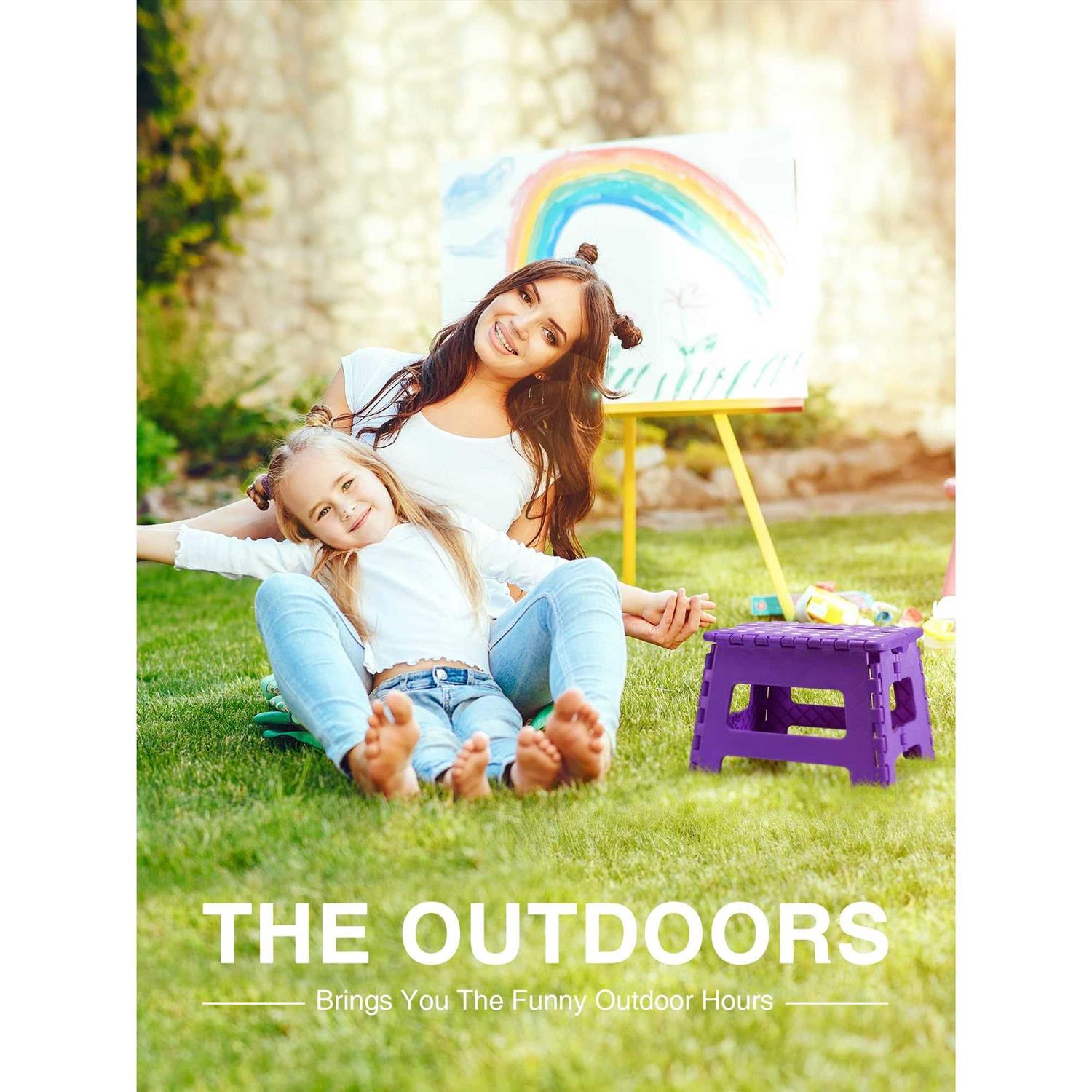 Dyforce Folding Step Stool Durable Kids Step Stool Heavy Duty Step Stools for Adults - Cheap Fitting