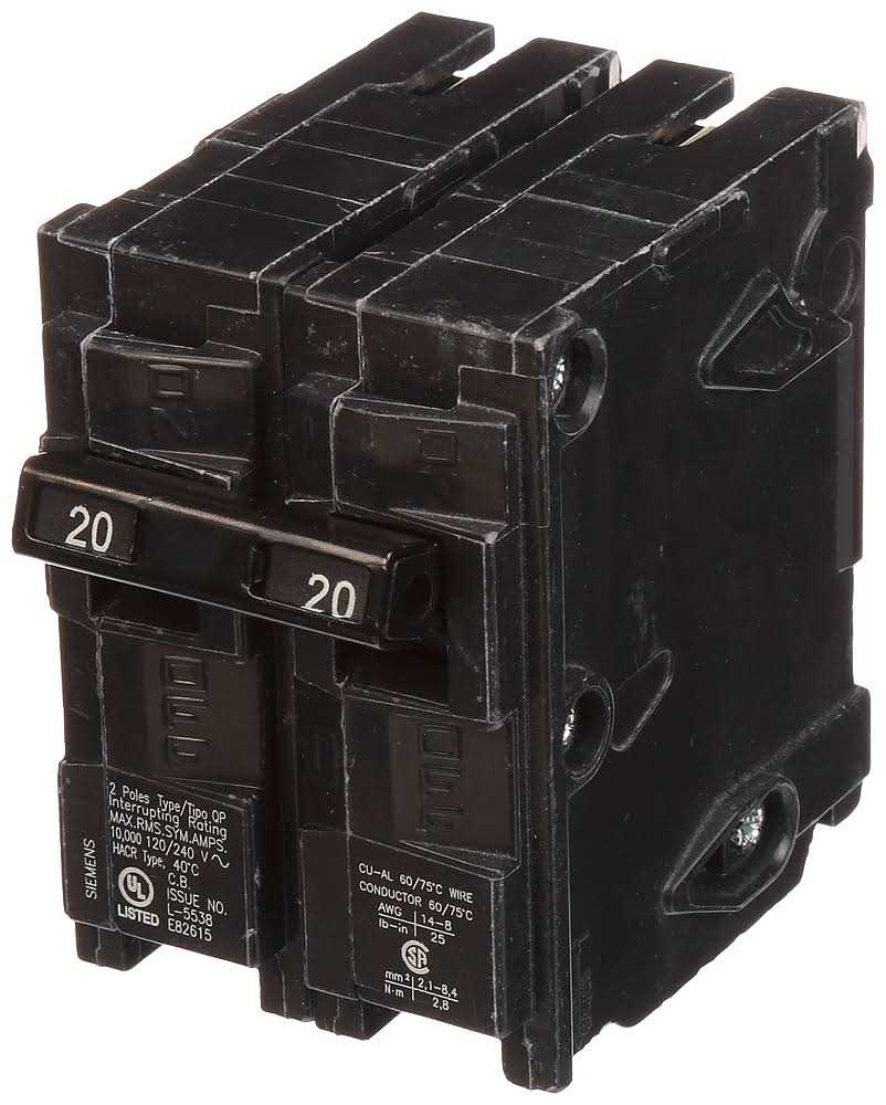Siemens Q220 2 Pole Circuit Breaker - Cheap Fitting