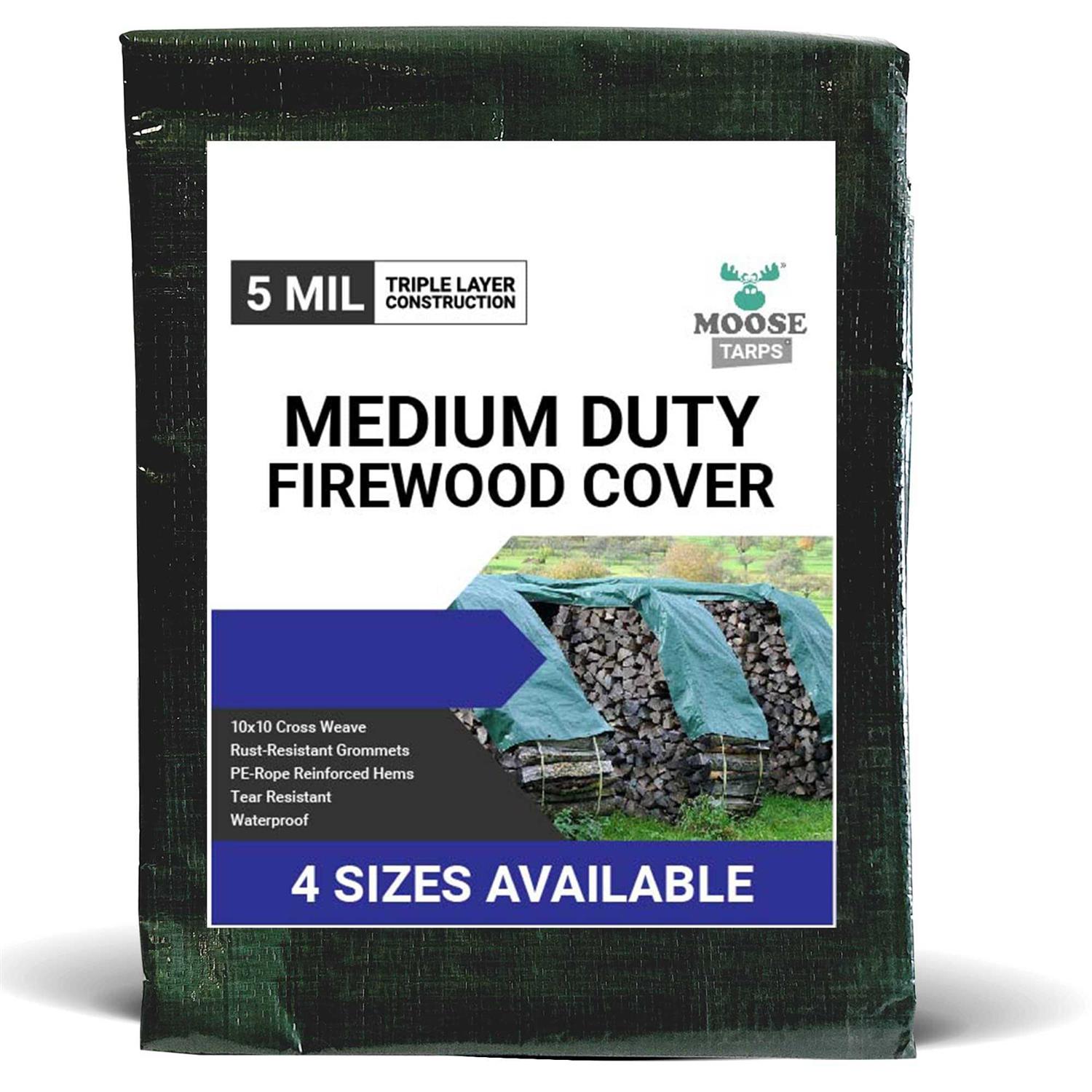 Moose Supply Waterproof Poly Tarp Firewood Cover - Cheap Fitting