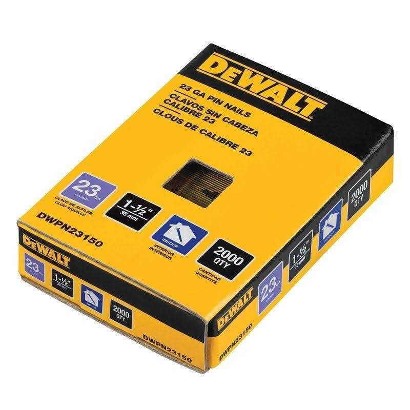 DEWALT 23 Gauge 1-1/2 Pin Nails - Cheap Fitting