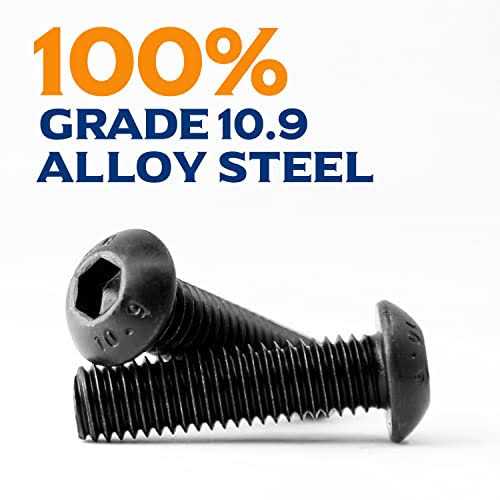 M6-1.0 x Button Head Socket Cap Screws 10.9 Grade Alloy Steel - Cheap Fitting