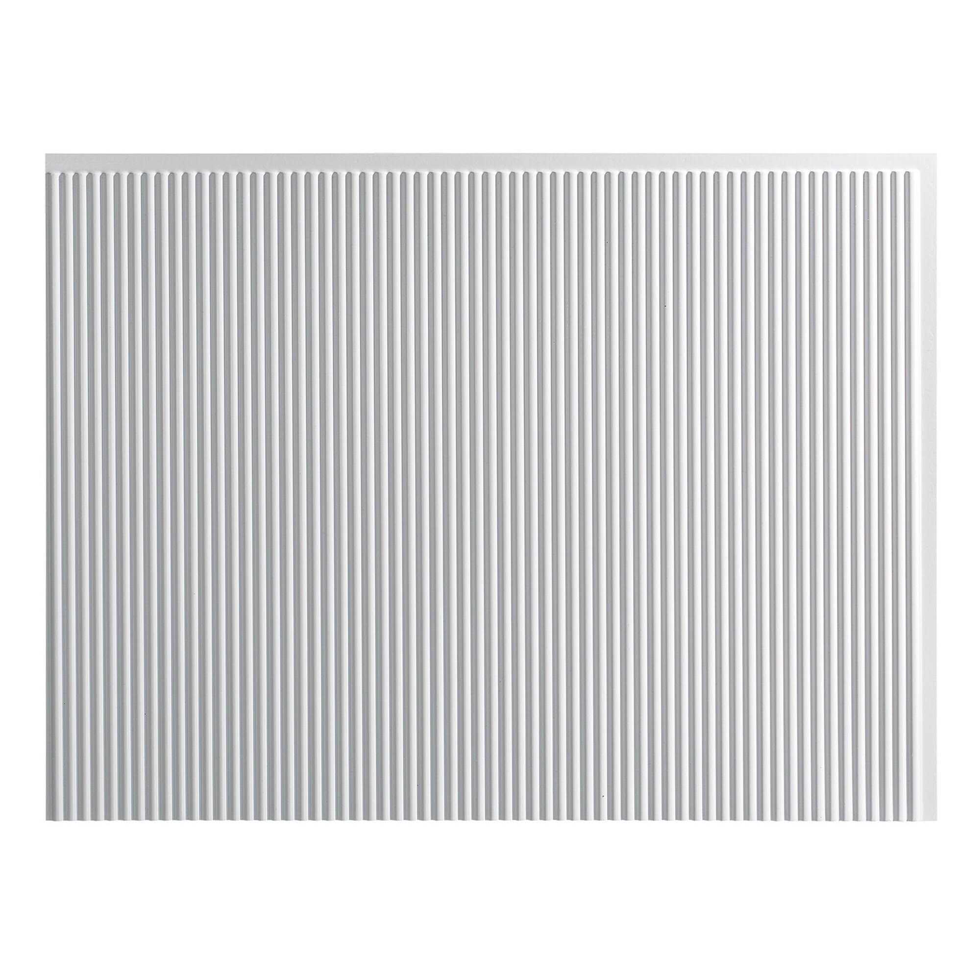 Fasade 18in x 24in Rib Brushed Backsplash Panel - Cheap Fitting