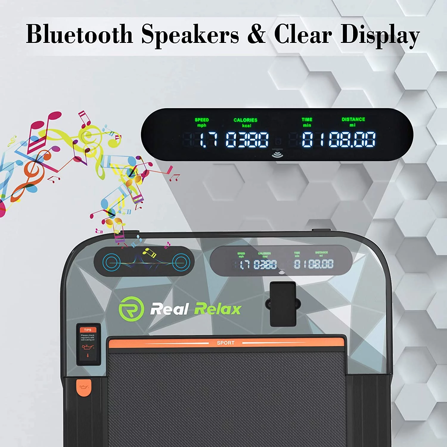 Real Relax 2 in 1 Folding Treadmill, 2.25HP Under Desk Electric Treadmill Walking Jogging Machine for Home Office - Cheap Fitting