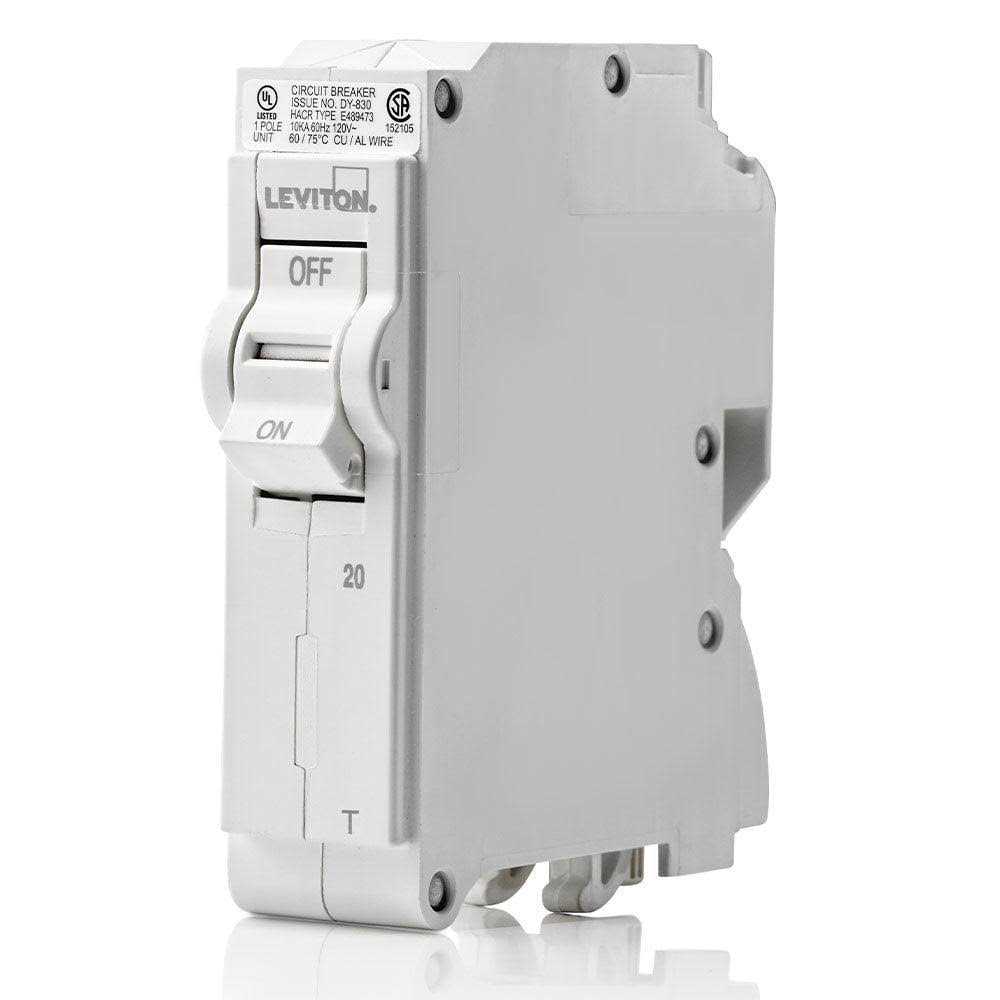 Leviton 20A 1-Pole Standard Thermal Magnetic Branch Circuit Breaker LB120-T - Cheap Fitting