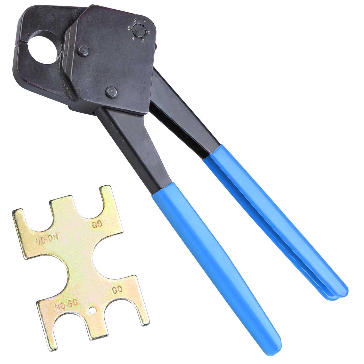 Yescom 3/4 PEX Crimper Copper Ring Plumping Crimps Crimping Tool with Go/no Go Gauge - Cheap Fitting
