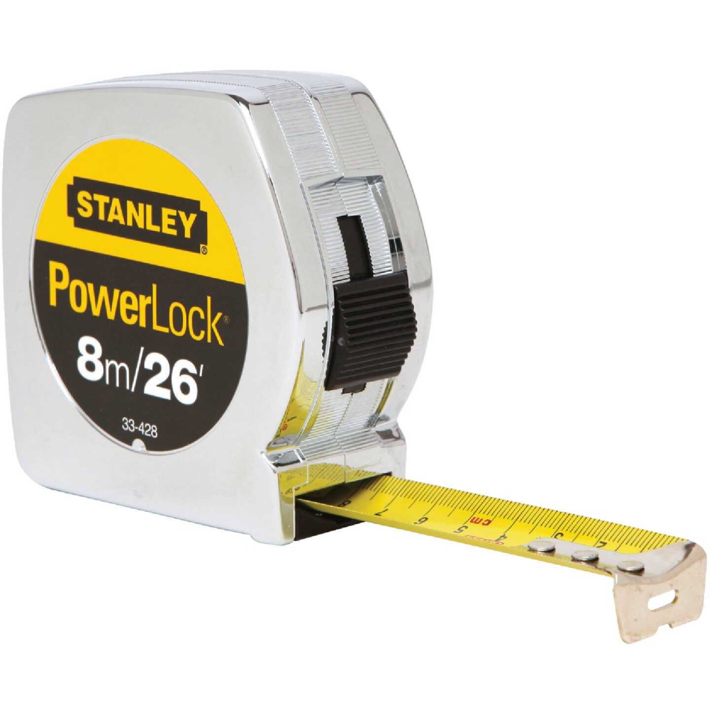 Stanley PowerLock 8m/26 ft. X 1 in. Tape Measure 33-428L - Cheap Fitting