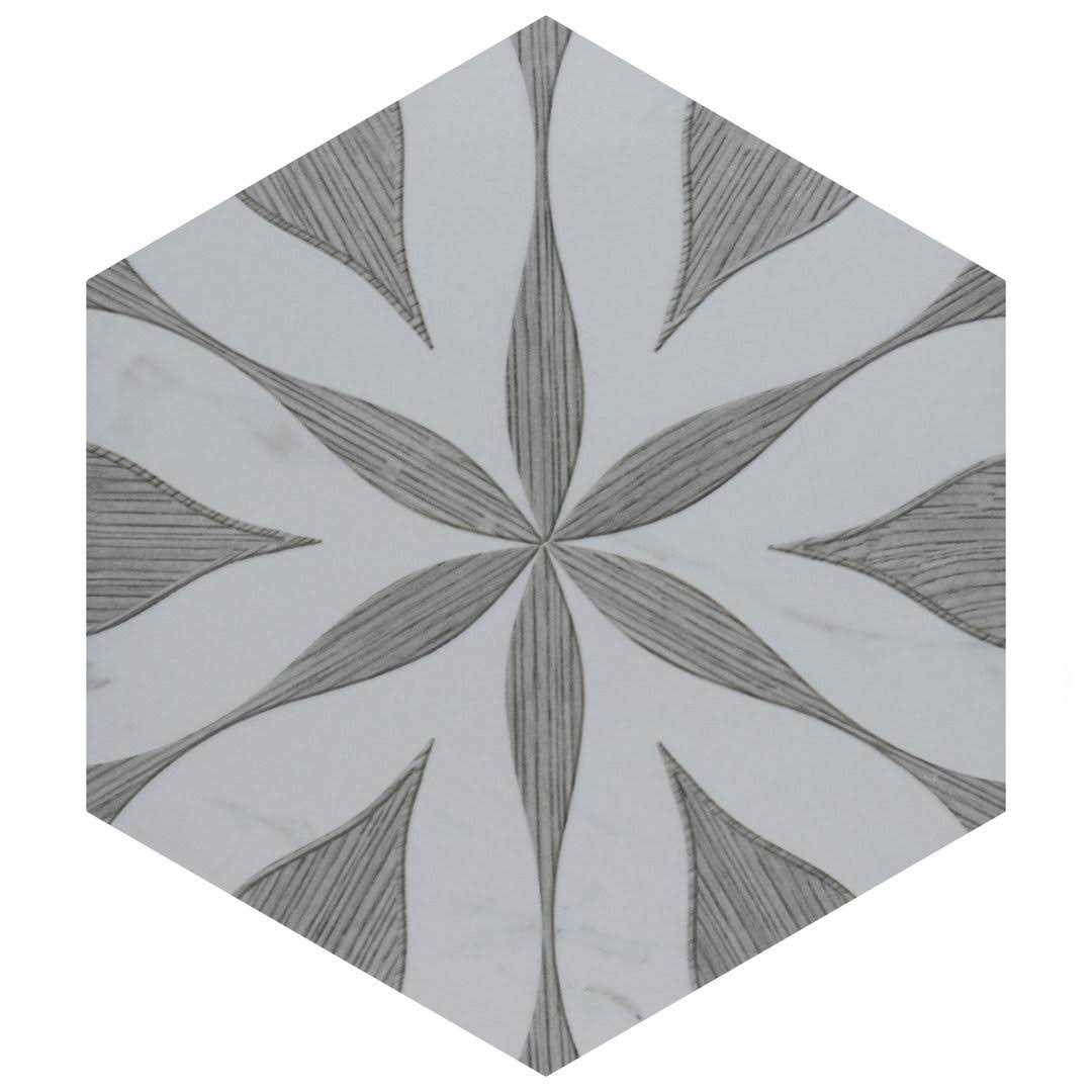 Merola Tile Llama Flower Loire 8-5/8 in. x 9-7/8 in. Porcelain Floor and Wall Tile - Cheap Fitting