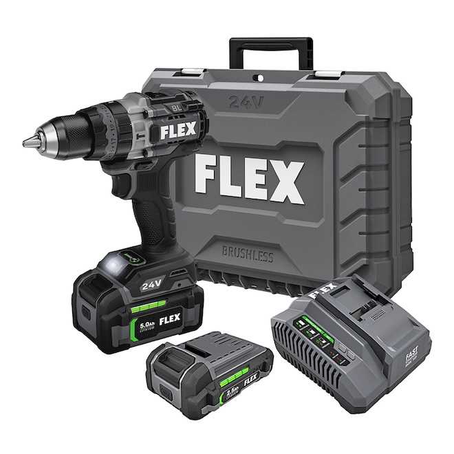 FLEX 24V 1/2-In. 2-Speed Hammer Drill With Turbo Mode Kit – FX1271T-2B - Cheap Fitting