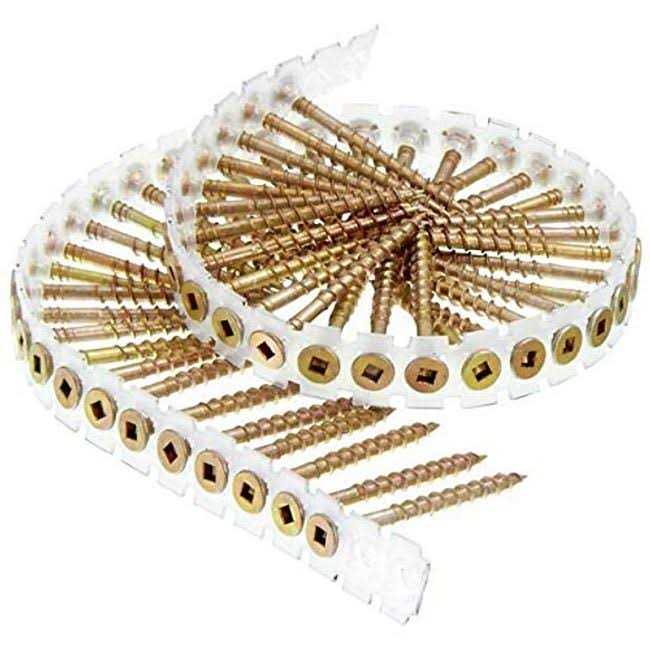 Senco 08F150Y 8-Gauge 1-1/2 in. Collated Flooring Screws - Cheap Fitting