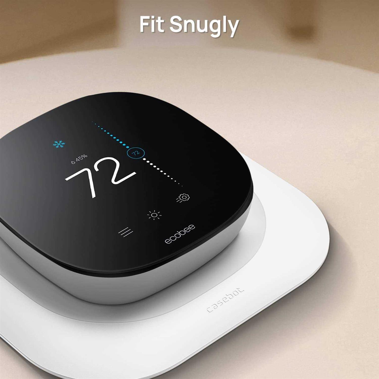 CaseBot Wall Plate for New 2022 Ecobee Smart Thermostat Premium & 2022 Ecobee Smart Thermostat Enhanced, Practical and Stylish Trim Kit Bracket - Cheap Fitting