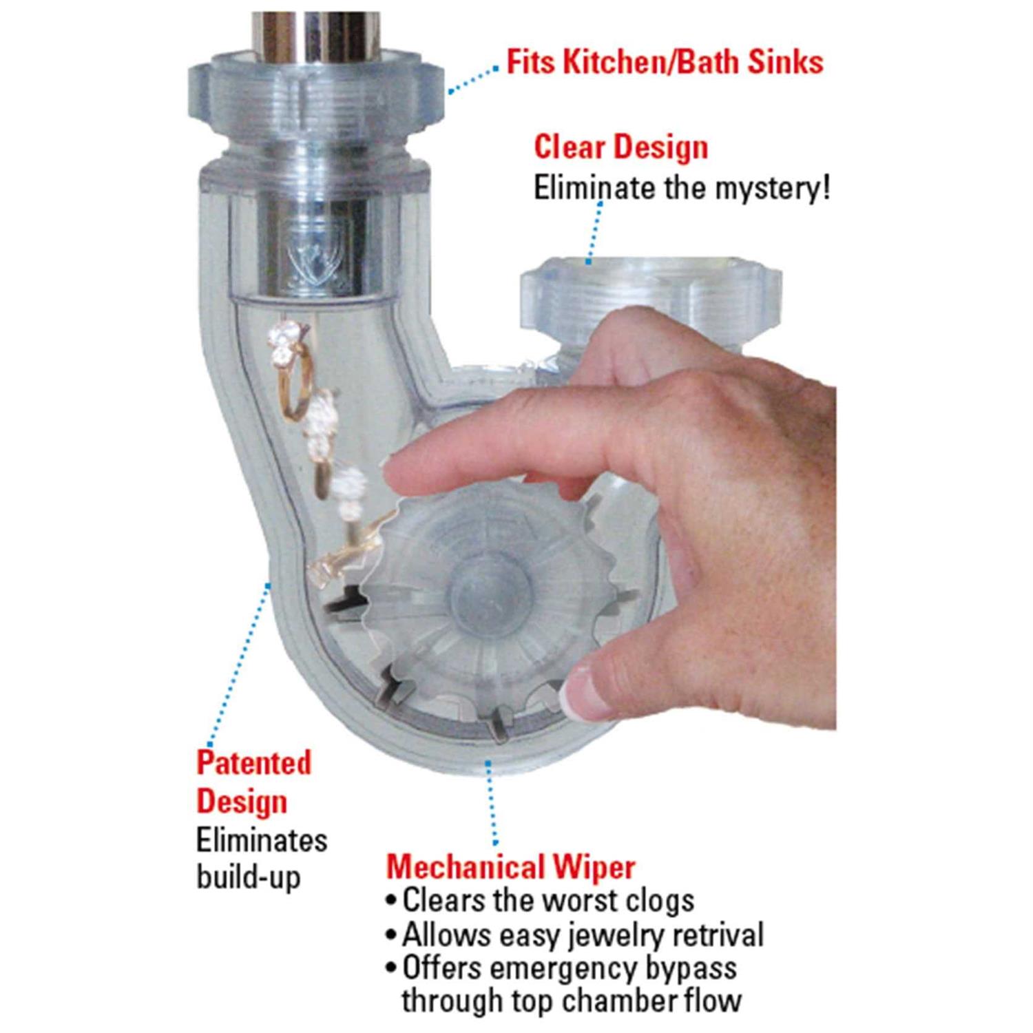 PermaFLOW No Clog Drain P-Trap PF Waterworks - Cheap Fitting