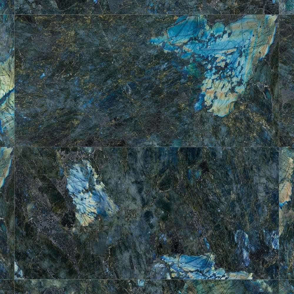 Ivy Hill Tile Jume Onyx Labrodorite Blue 4 in. x 0.41 in. Polished Porcelain Tile Sample - Cheap Fitting