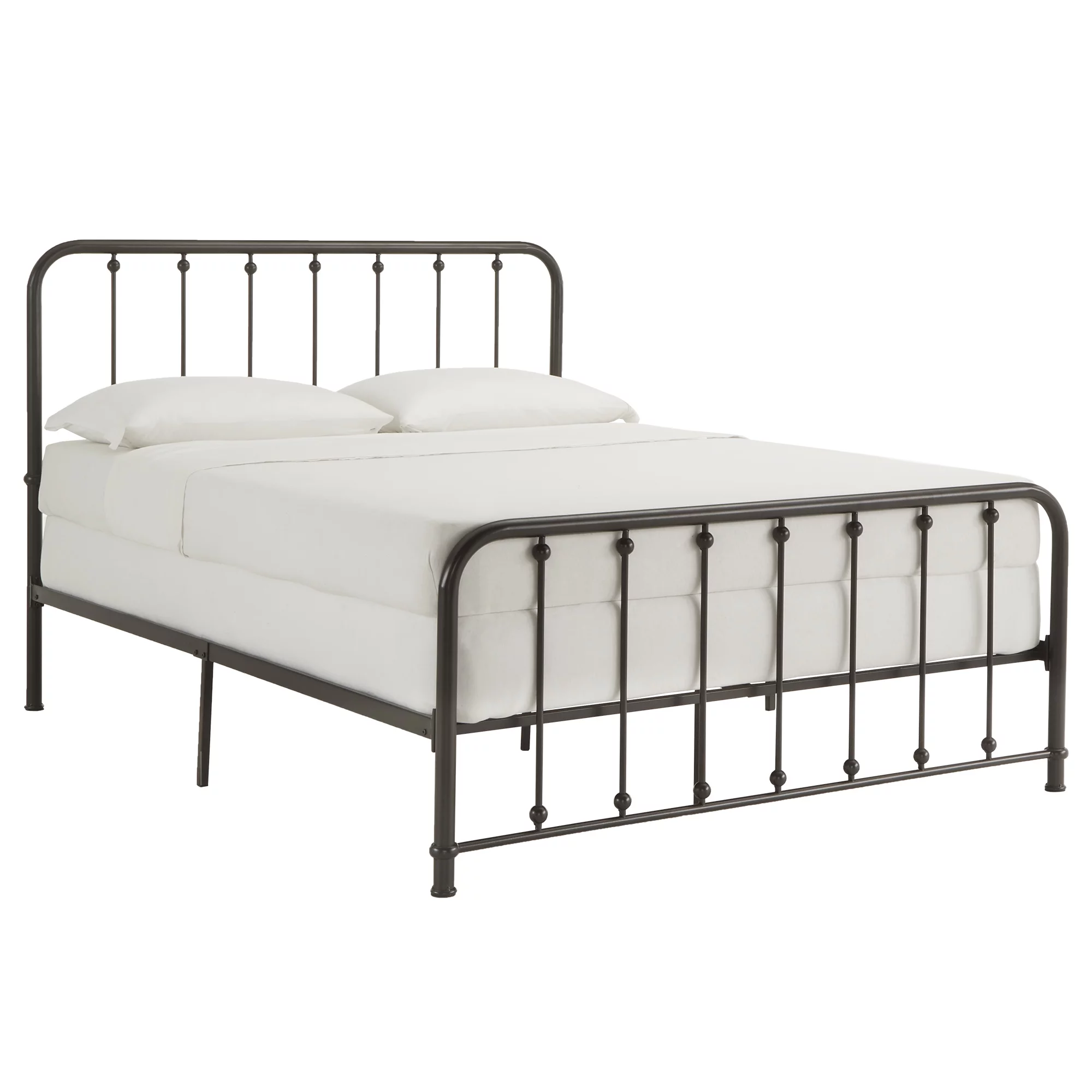 Weston Home Montgomery Spindle Metal Platform Full Bed, White - Cheap Fitting