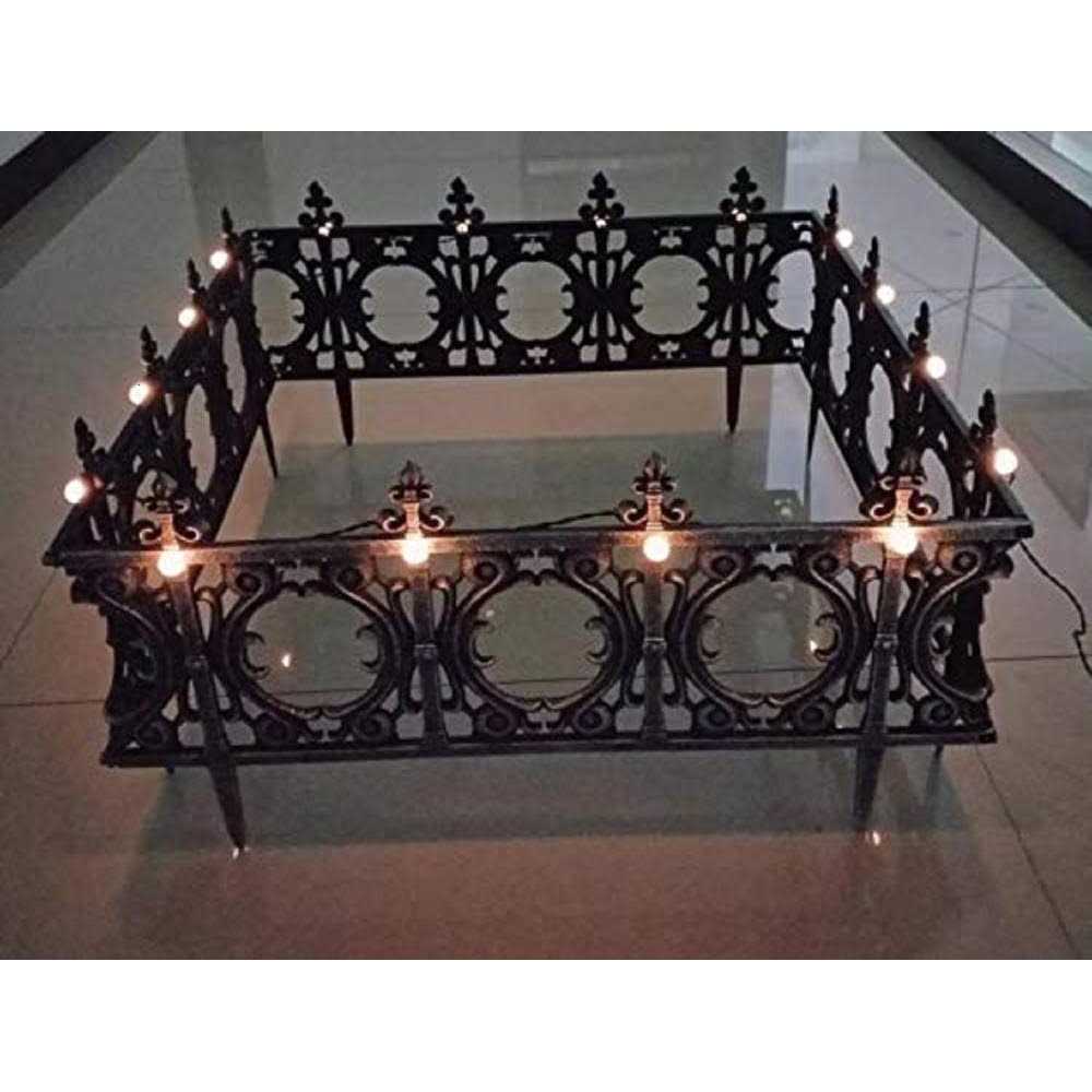 Sunny & Fun 0.4-in x 12-in Wrought Iron Metal Polypropylene Garden Fence Panel SKYHD70242 - Cheap Fitting