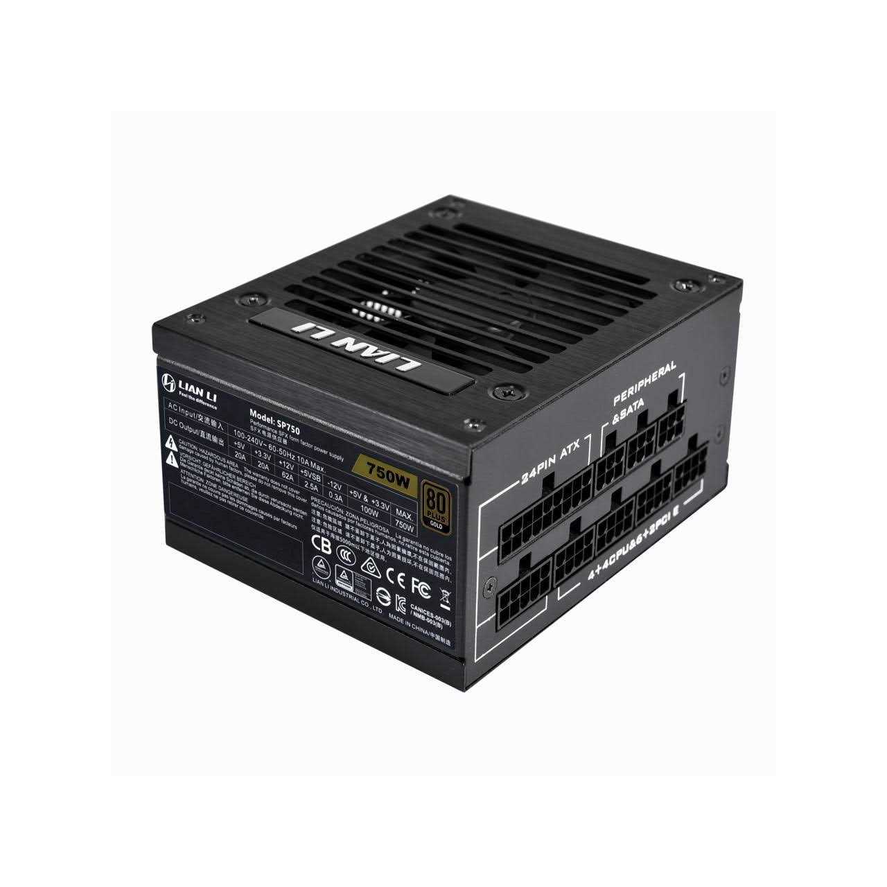 Lian-Li Power Supply 750W APFC 80+ Gold 47Hz SP750 - Cheap Fitting