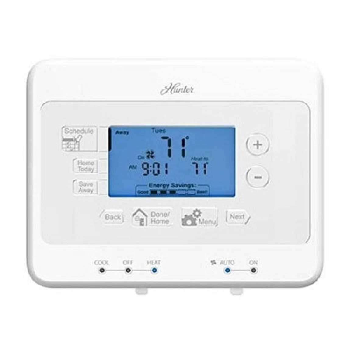 Hunter Home Comfort 44378 7-Day Digital Programmable Thermostat 44277 - Cheap Fitting